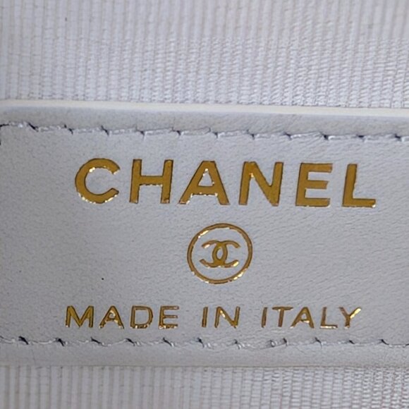 Chanel White Caviar Leather Mini Top Handle Vanity Case - Picture 10 of 16